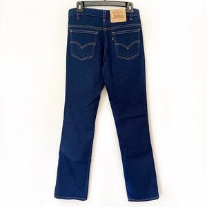 Vintage Levi’s 517 High Rise Bootcut Jeans 28 Waist 6 Tall Gold Black Label Dark